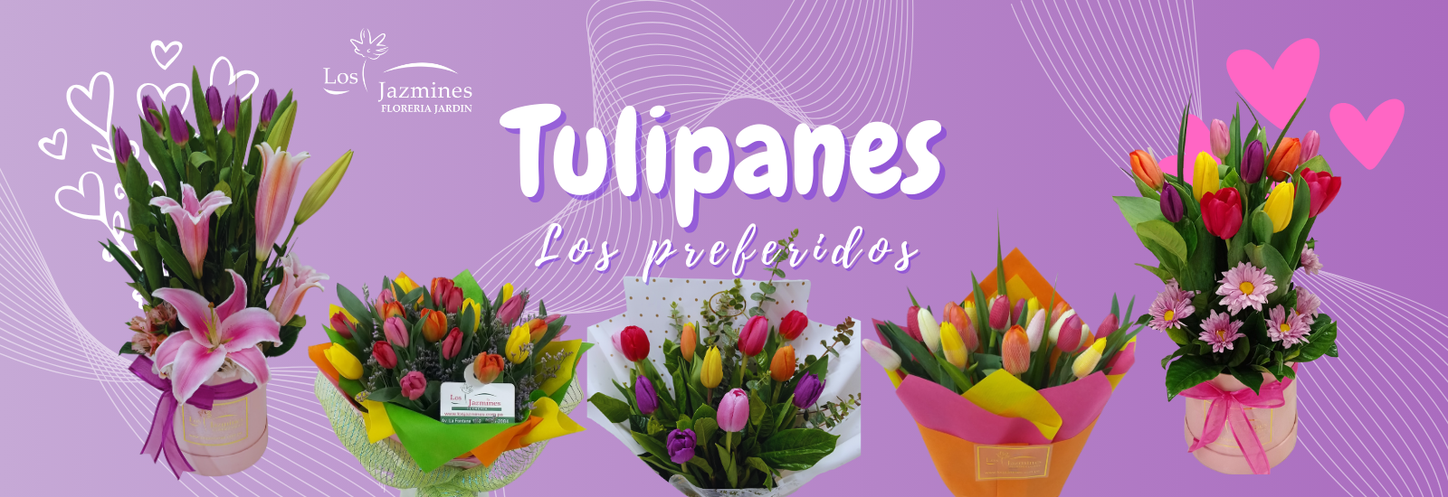 sorprende con tulipanes