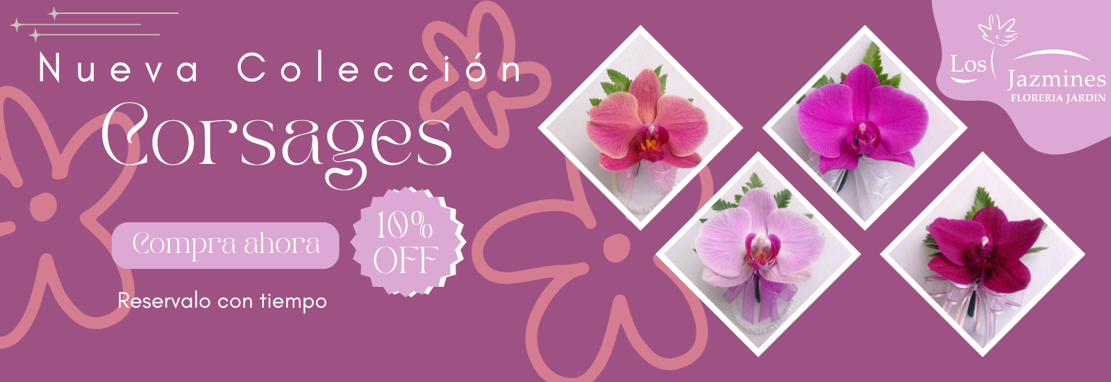 corsage, orquídea, prom, graduación